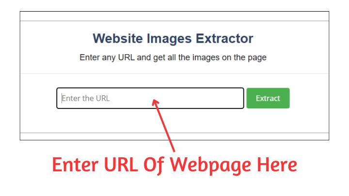 Enter URL - Website Image Downloader Tutoria